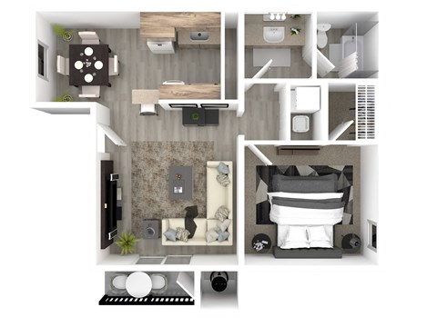 a floor plan image of the southern apartments in murfreesboro, tn